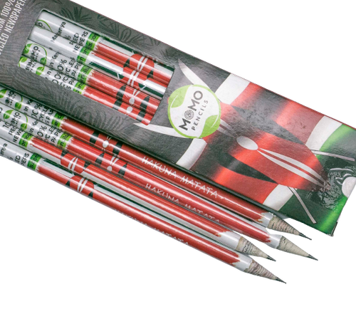 Kenya Pencils Set: Eco-Friendly Souvenirs