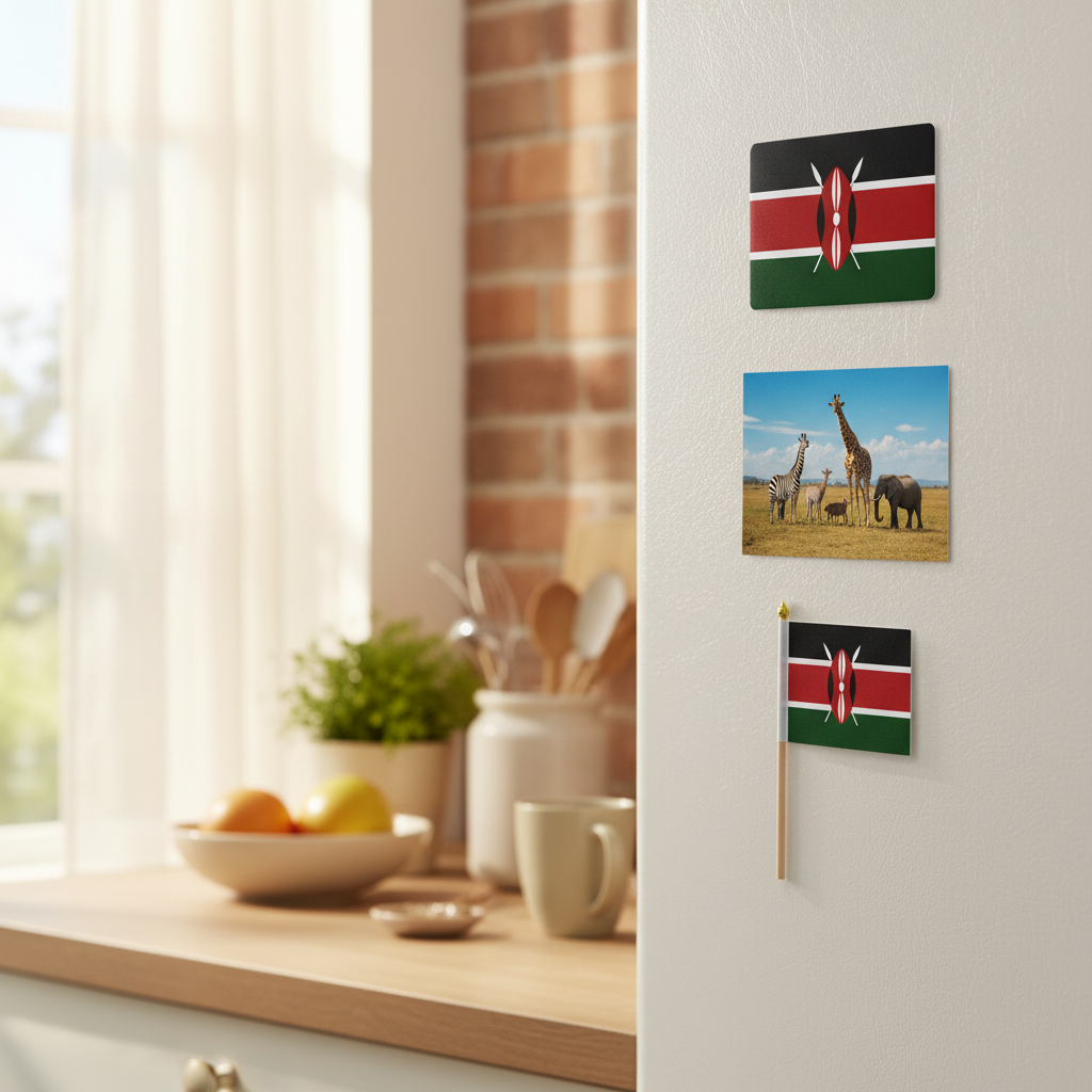 Kenya Flag Magnet Fridge Home