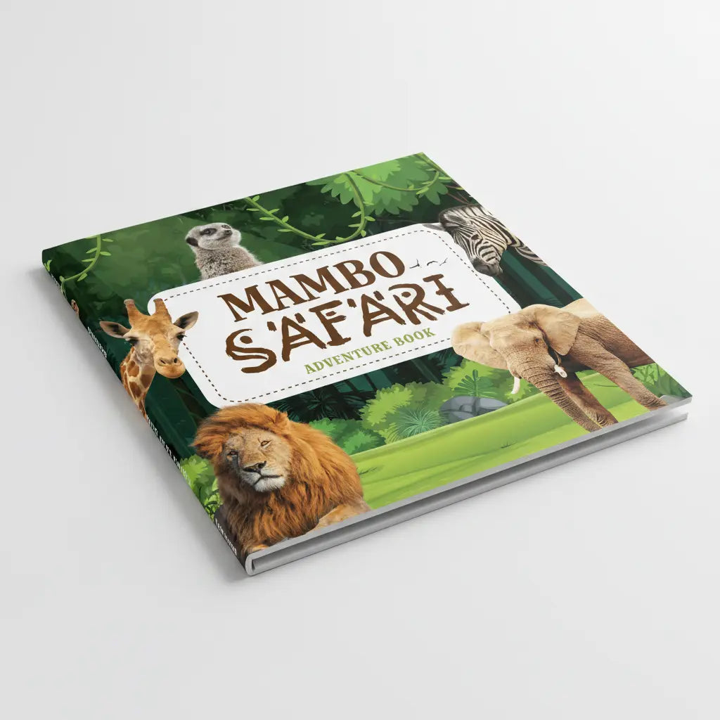 Mambo Safari Adventure Book Thin Fold Spine