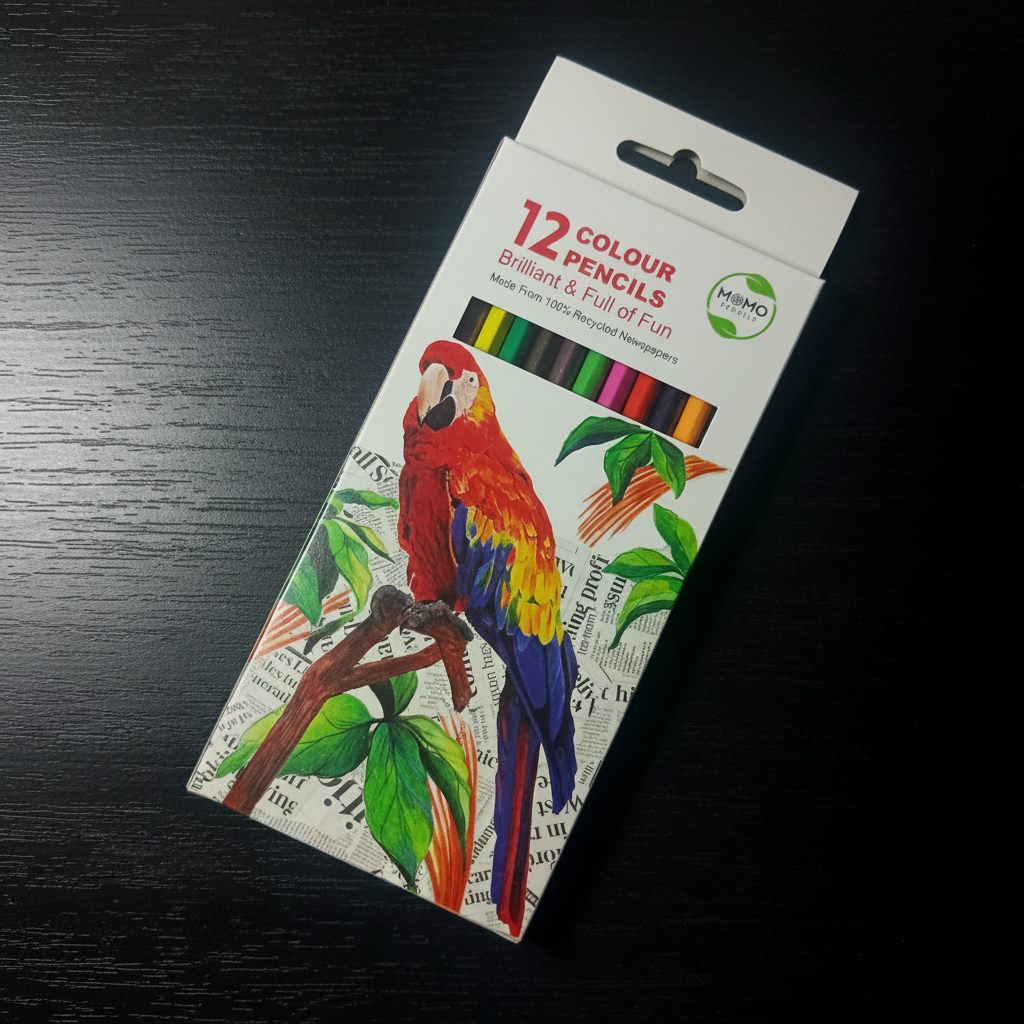 MOMO Coloured Pencils Box Only Dark